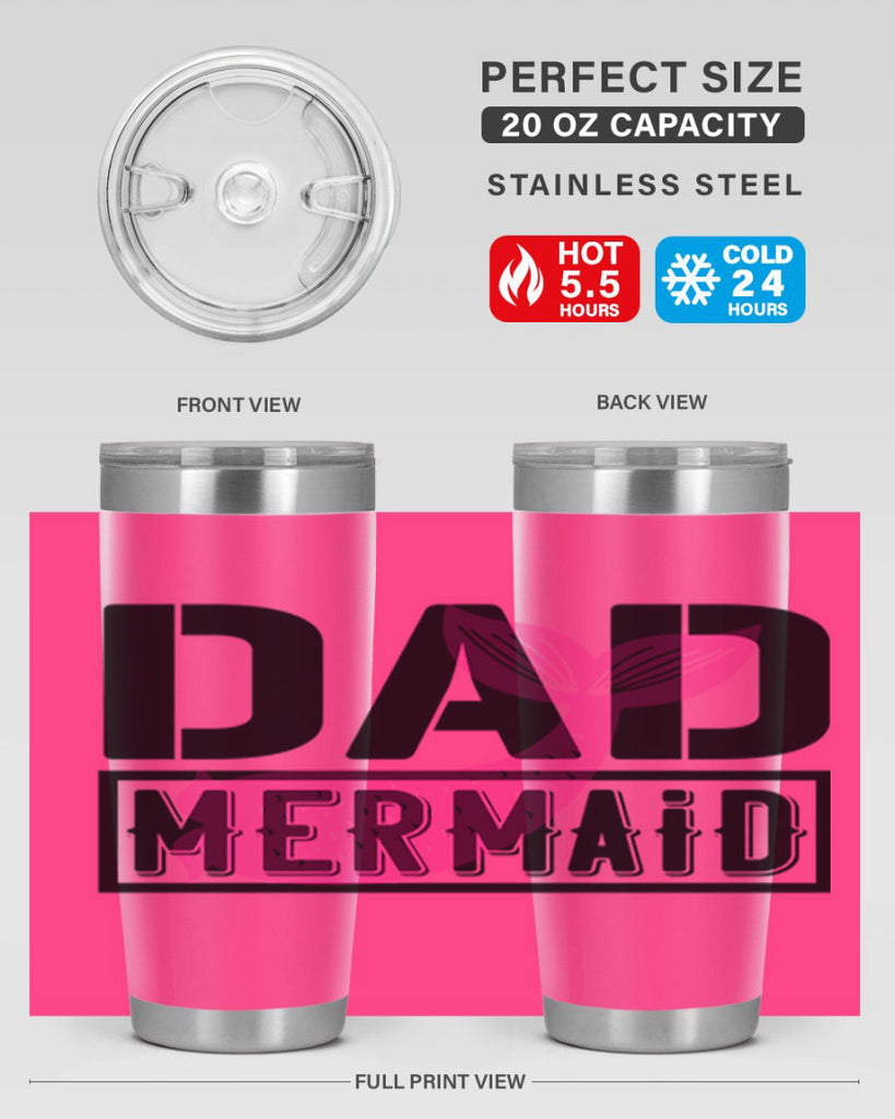 Dad mermaid 111#- mermaid- Tumbler