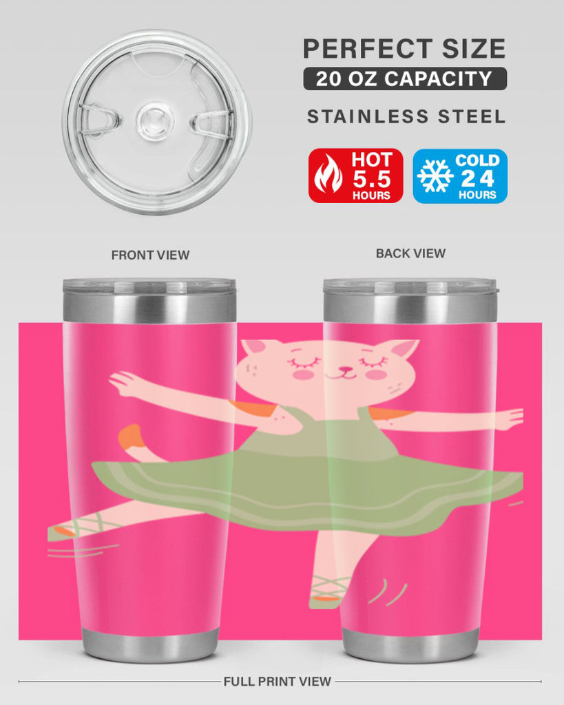 Dancing Cat Ballerina for Ballet Ballet 33#- ballet- Tumbler