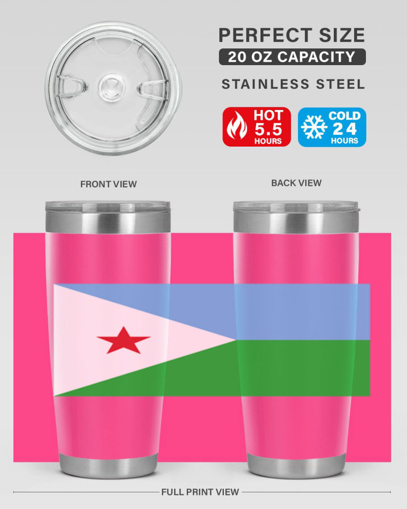 Djibouti 150#- world flags- Tumbler