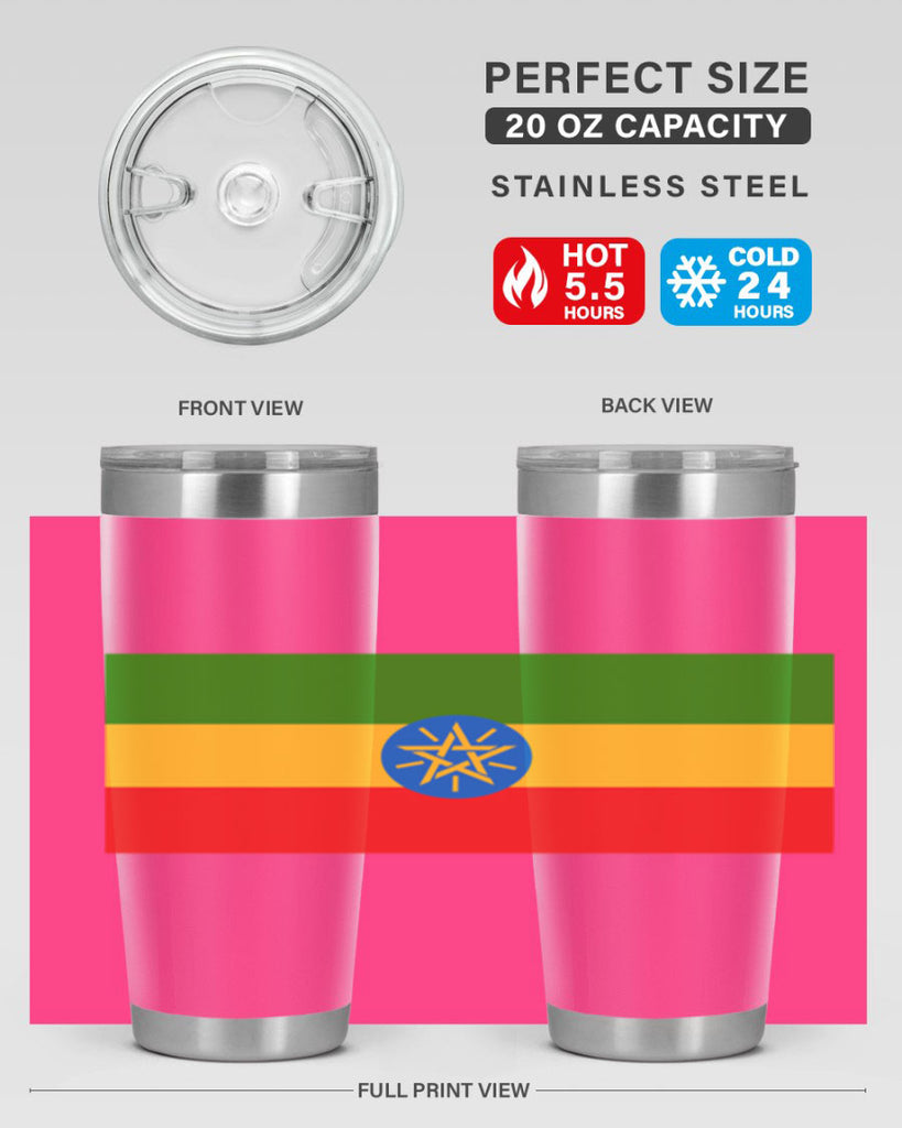 Ethiopia 140#- world flags- Tumbler