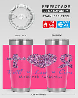 Faih Love Cure AlzheimerS Awareness 137#- alzheimers- Tumbler