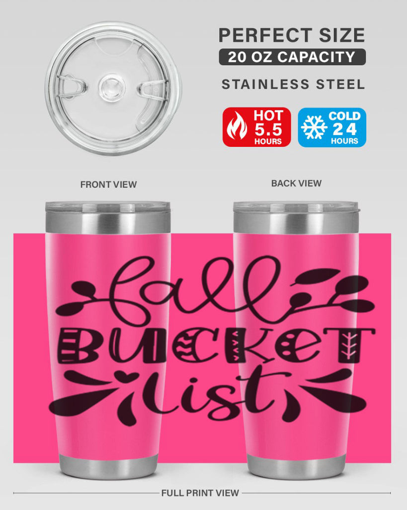 Fall Bucket List 94#- fall- Tumbler