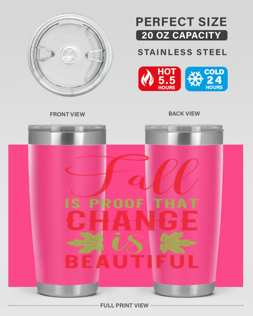 Fall is Proof That Change is Beautiful 121#- fall- Tumbler
