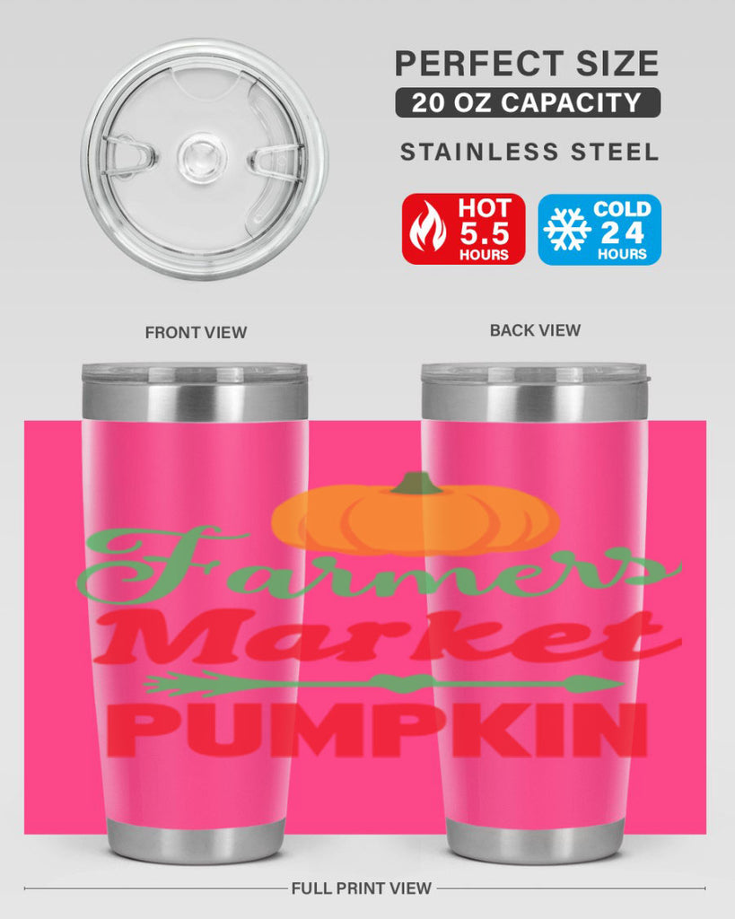 FarmersMarketPumpkin 180#- fall- Tumbler