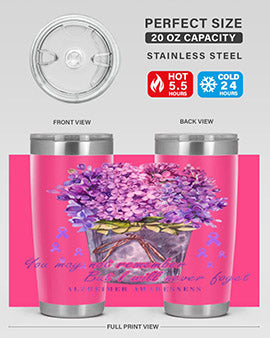 Flower Remember AlzheimerS Awareness 148#- alzheimers- Tumbler