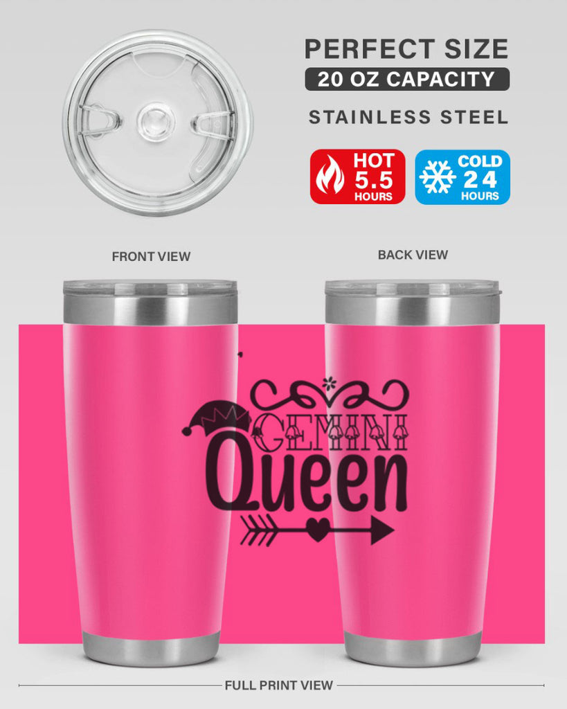 Gemini queen 230#- zodiac- Tumbler