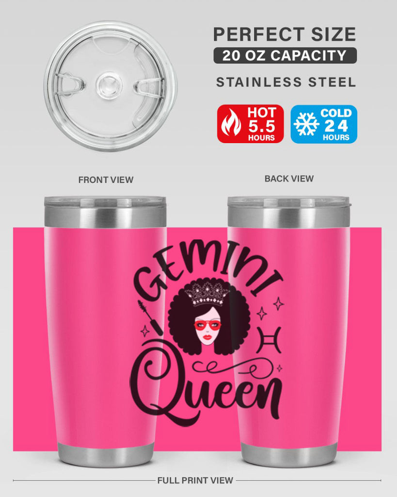 Gemini queen 233#- zodiac- Tumbler