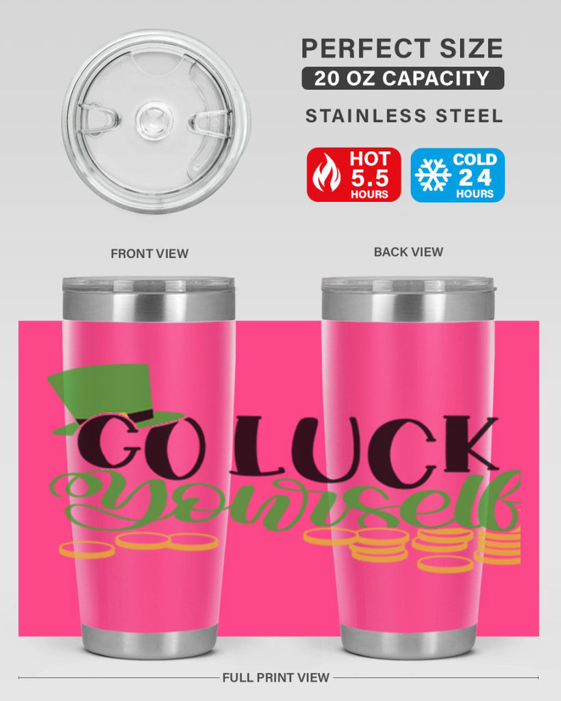 Go Lucky Yourself Style 98#- St Patricks Day- Tumbler