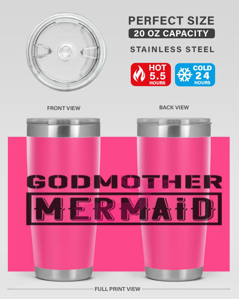 Godmother mermaid 196#- mermaid- Tumbler