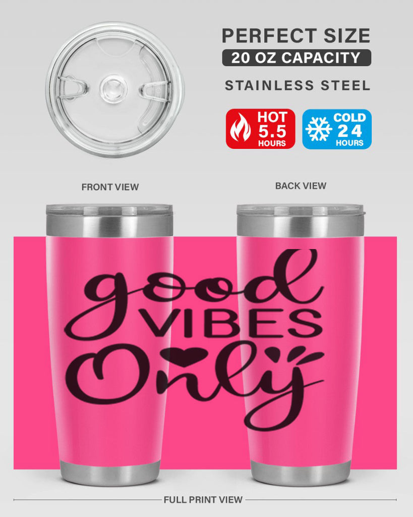 Good vibes only design 202#- mermaid- Tumbler