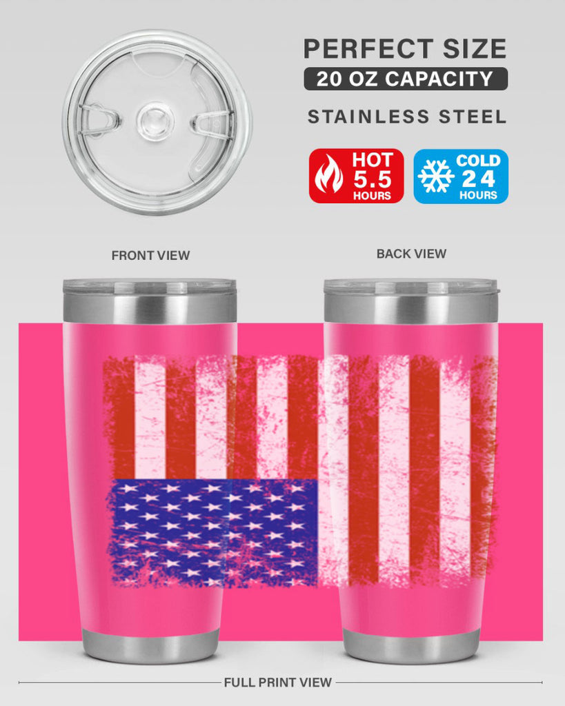 Grunge Flag 52#- Us Flags- Tumbler