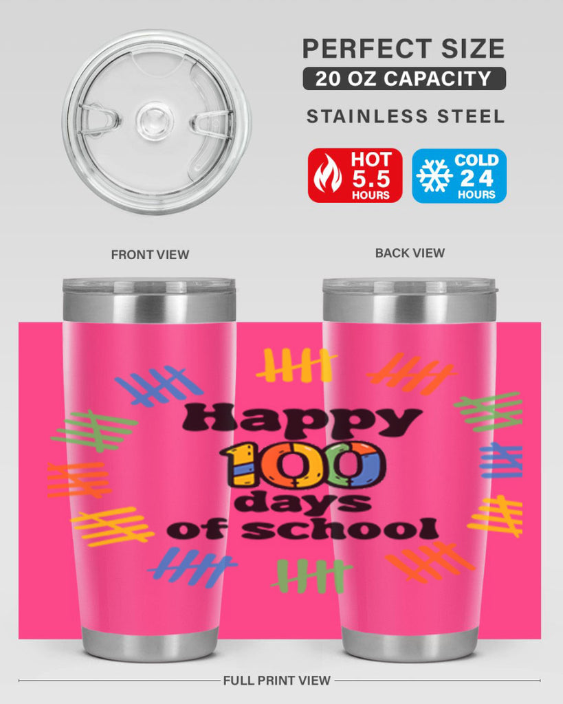 Happy 100 Days of School 51#- 100 days of school- Tumbler