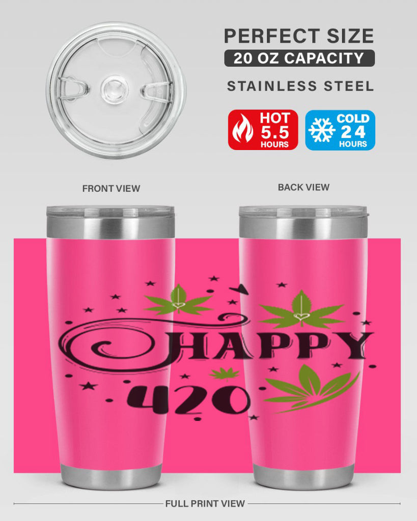 Happy 420 101#- marijuana- Tumbler