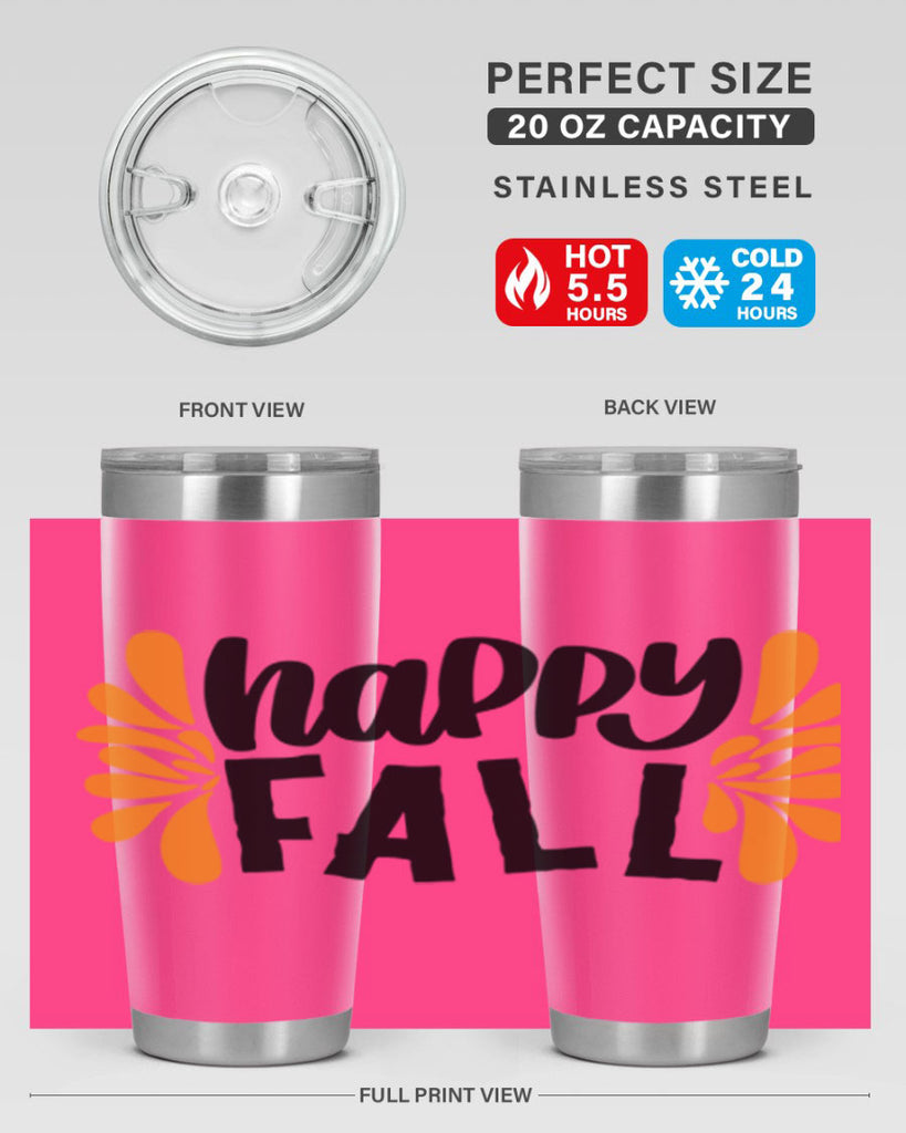 Happy Fall 491#- fall- Tumbler