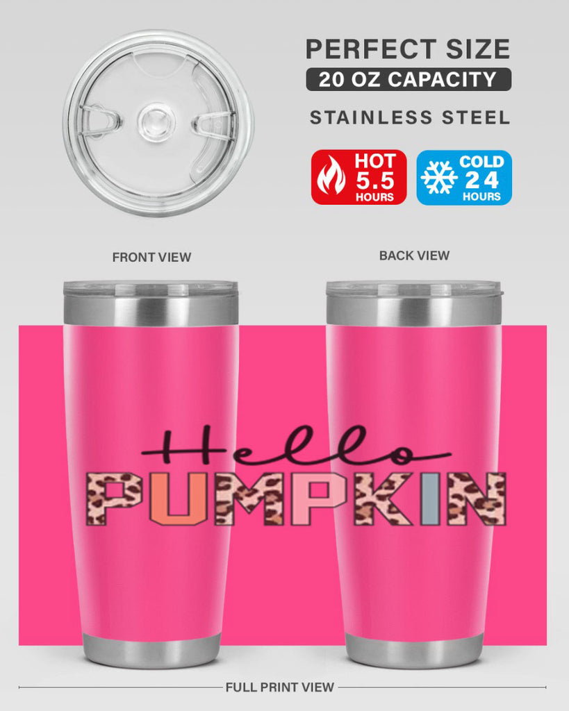 Hello pumpkin 289#- fall- Tumbler