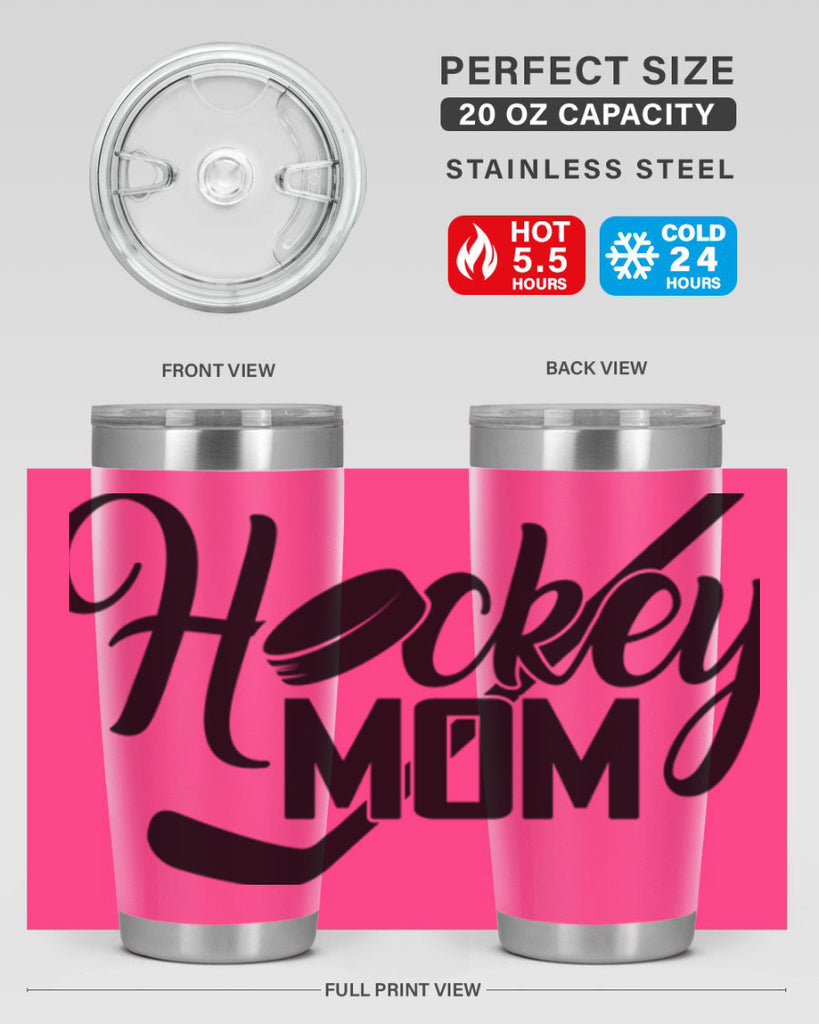 Hockey mom 1186#- hockey- Tumbler