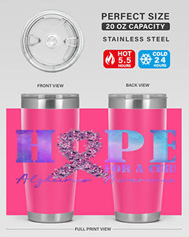 Hope For A Cure AlzheimerS Awareness 163#- alzheimers- Tumbler