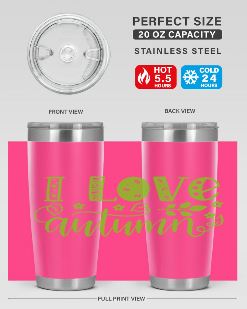 I Love Autumn 325#- fall- Tumbler
