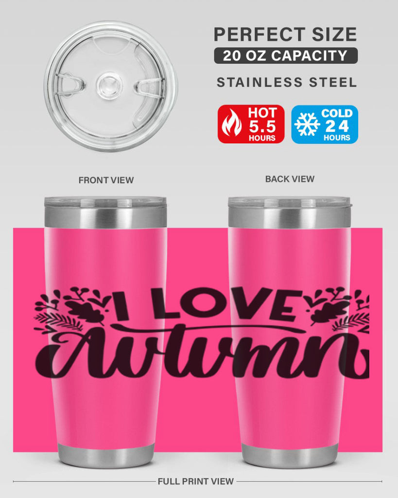 I Love Autumn 497#- fall- Tumbler