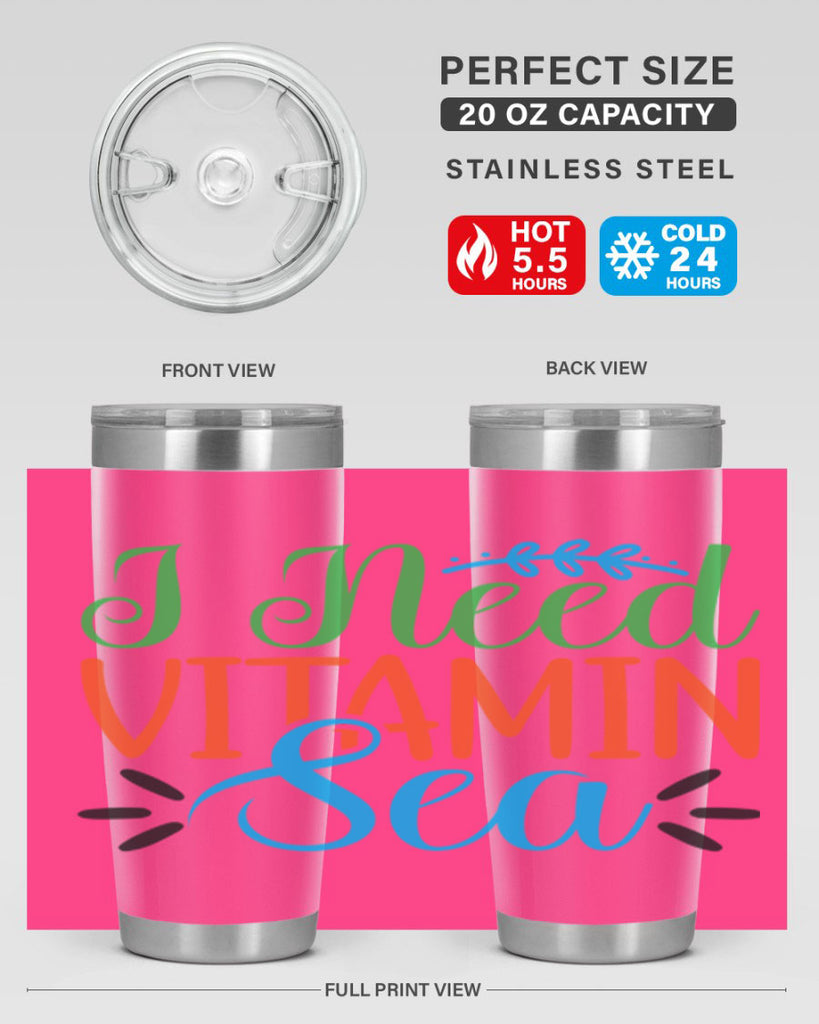 I Need Vitamin Sea 233#- mermaid- Tumbler