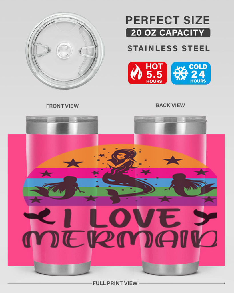 I love mermaid 230#- mermaid- Tumbler