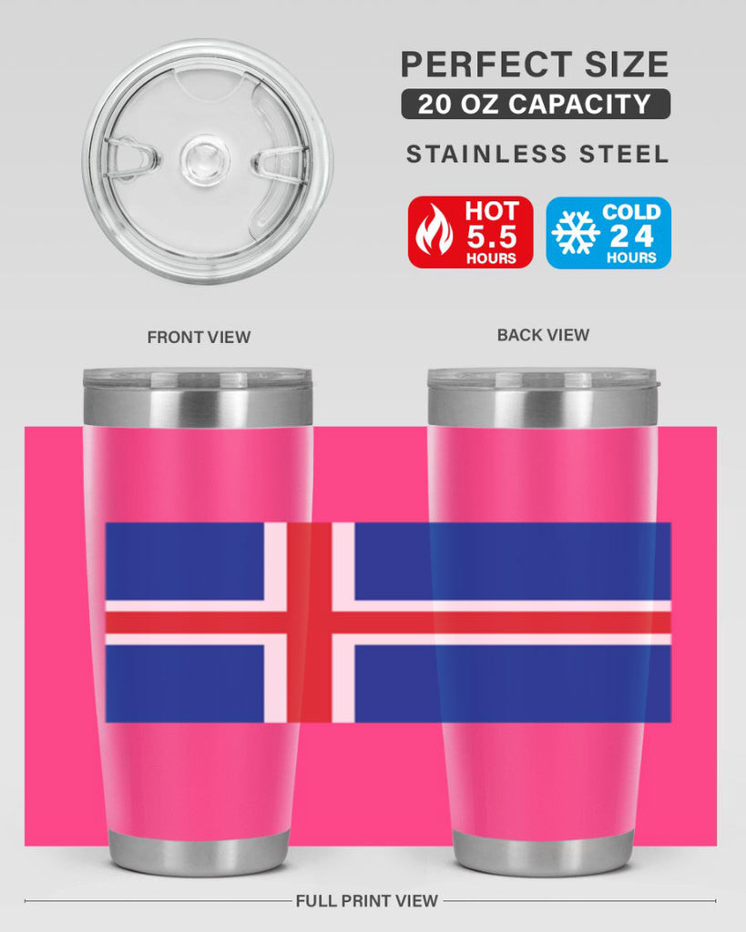 Iceland 122#- world flags- Tumbler