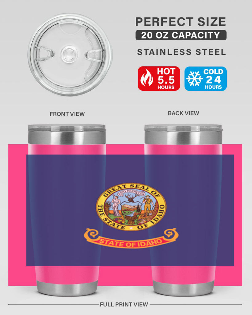 Idaho 40#- Us Flags- Tumbler