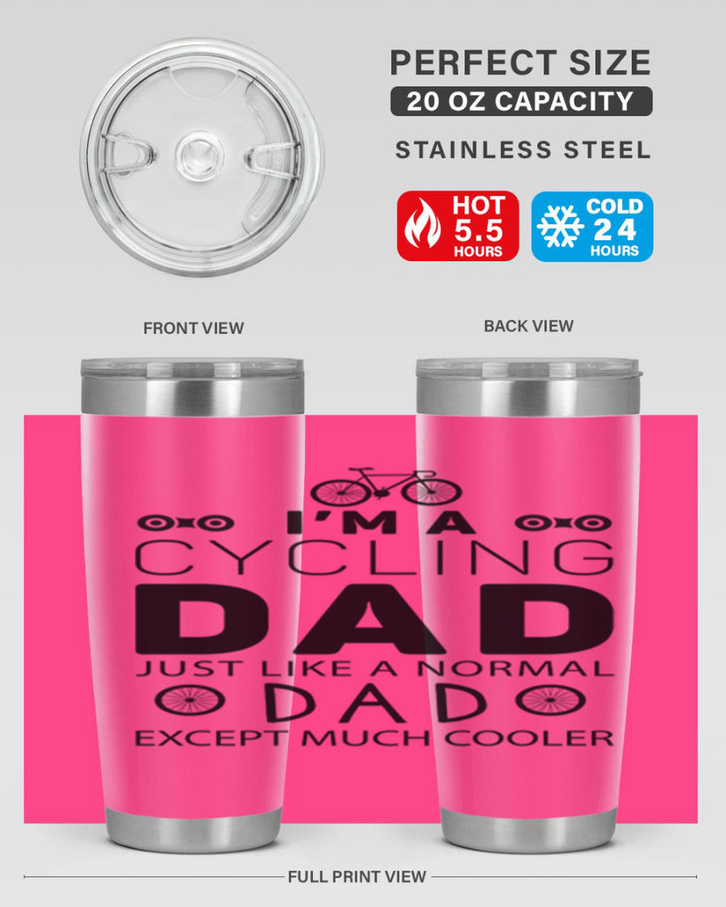 Im A Cycling Dad 4#- dad- Tumbler