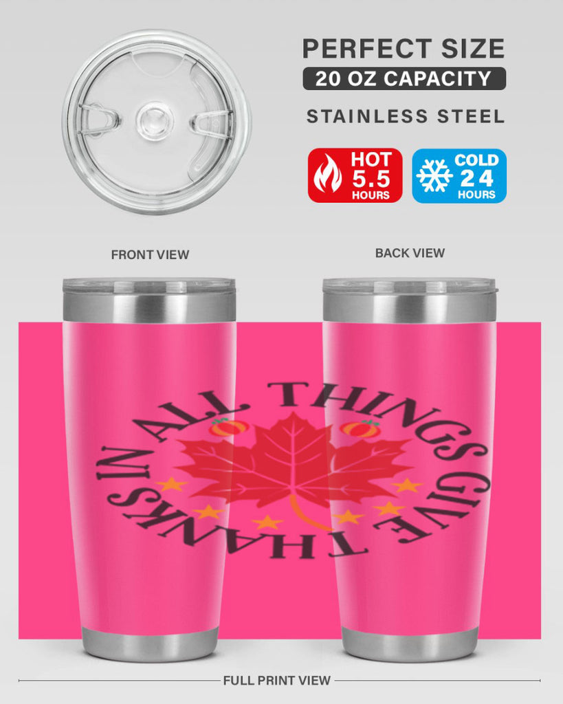 Inallthingsgivethanks 353#- fall- Tumbler