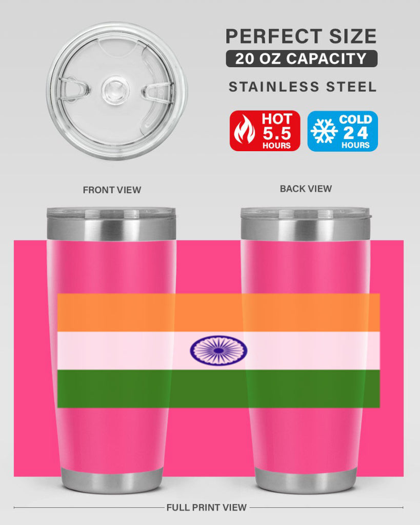 India 121#- world flags- Tumbler