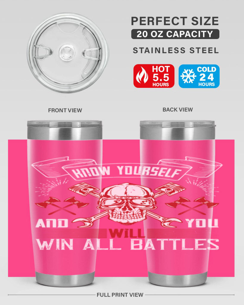 Know yourself and you will win all battles Style 25#- coaching- tumbler