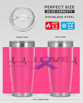 LOVE Gifts for Survivors National Alzheimers Awareness 192#- alzheimers- Tumbler