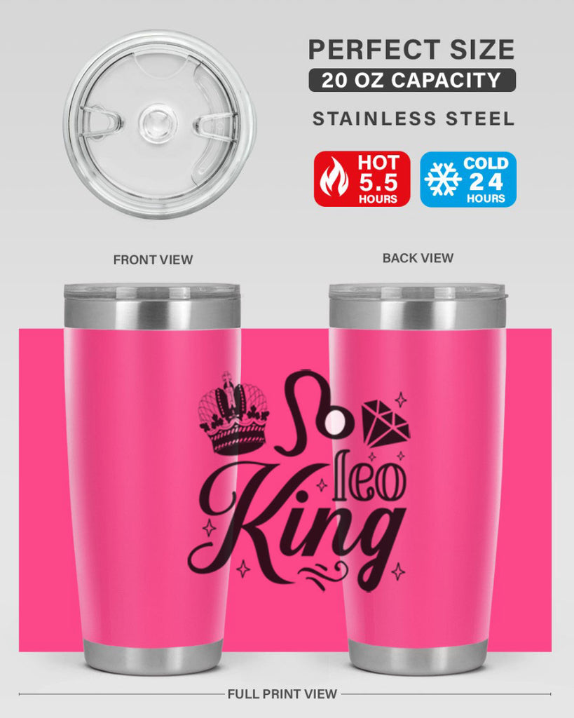 Leo king 290#- zodiac- Tumbler