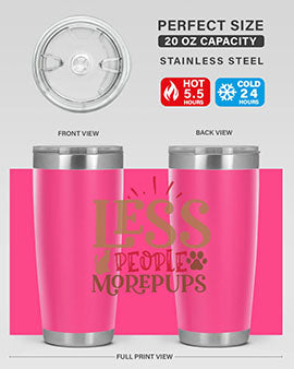 Less People More Pups Style 18#- cat- Tumbler