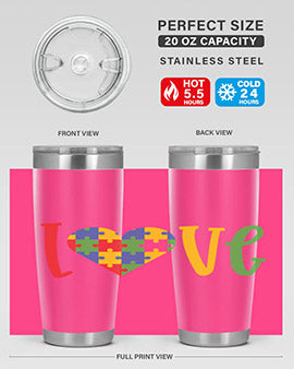 Love Style 30#- autism- Tumbler