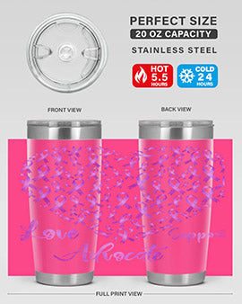 Love Suppor Advocae AlzheimerS 194#- alzheimers- Tumbler