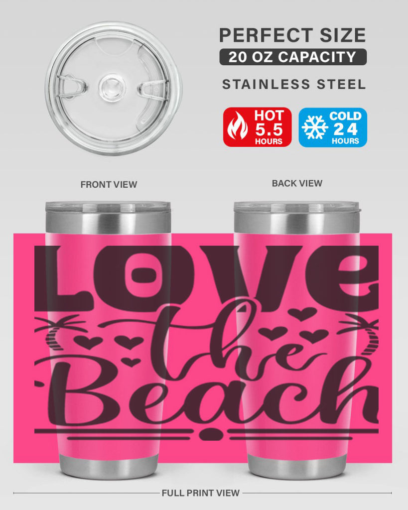 Love the beach 307#- mermaid- Tumbler