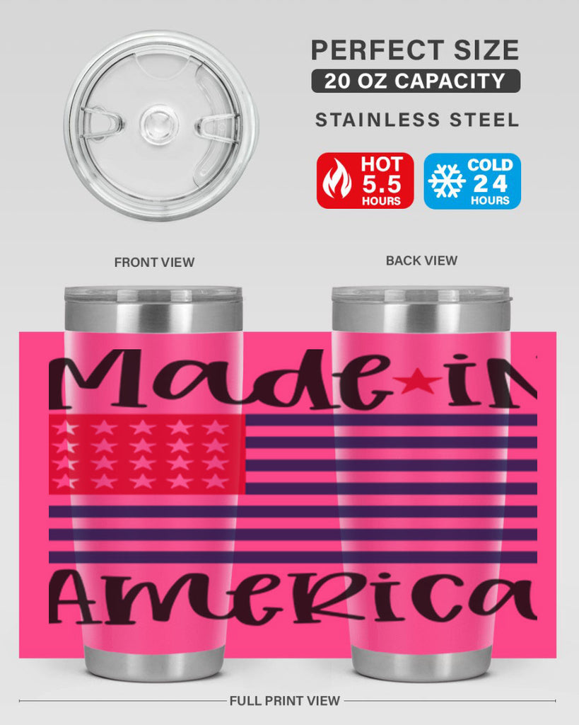 Made in America Style 164#- Fourt Of July- Tumbler