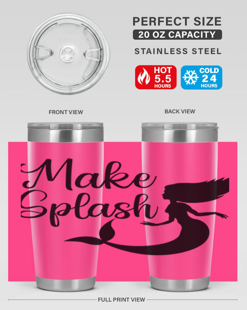 Make splash 316#- mermaid- Tumbler