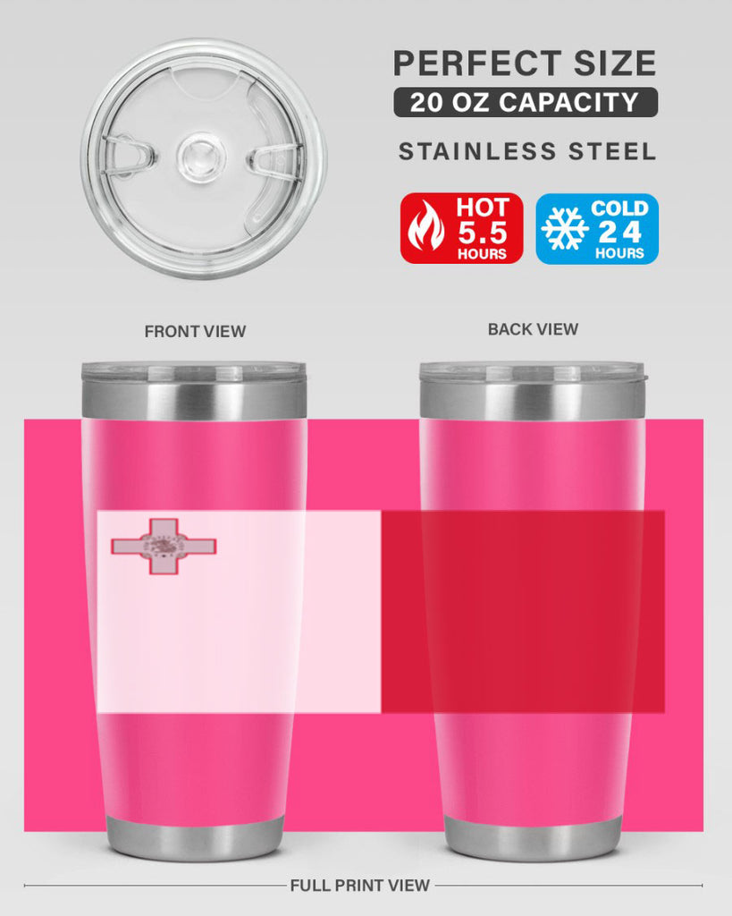 Malta 91#- world flags- Tumbler