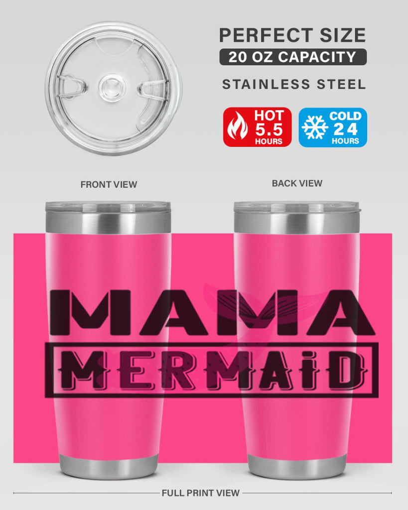 Mama mermaid 317#- mermaid- Tumbler