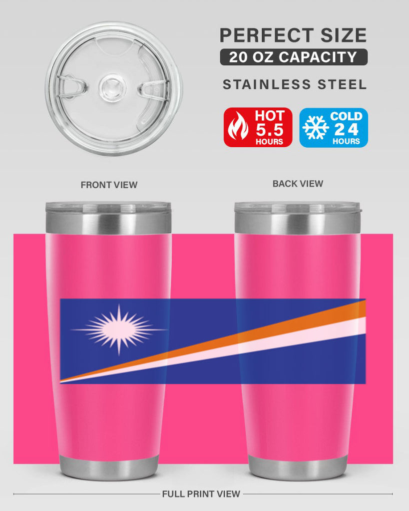 Marshall Islands 90#- world flags- Tumbler