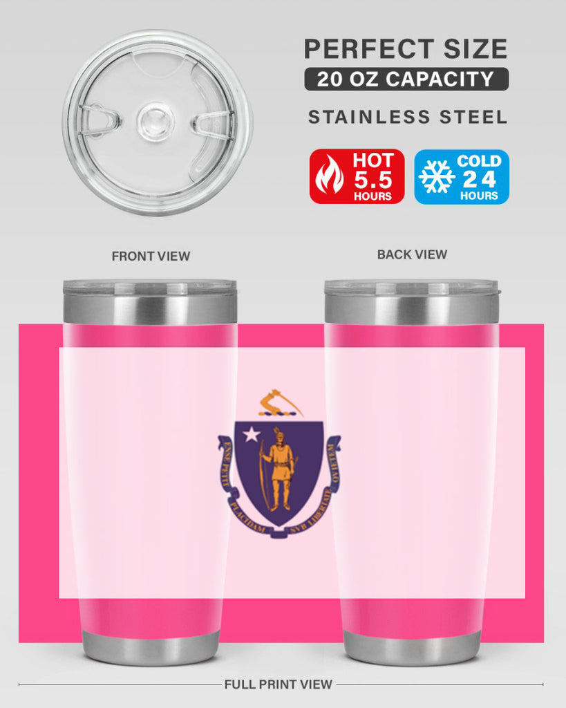 Massachusetts 31#- Us Flags- Tumbler