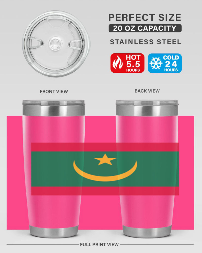 Mauritania 89#- world flags- Tumbler