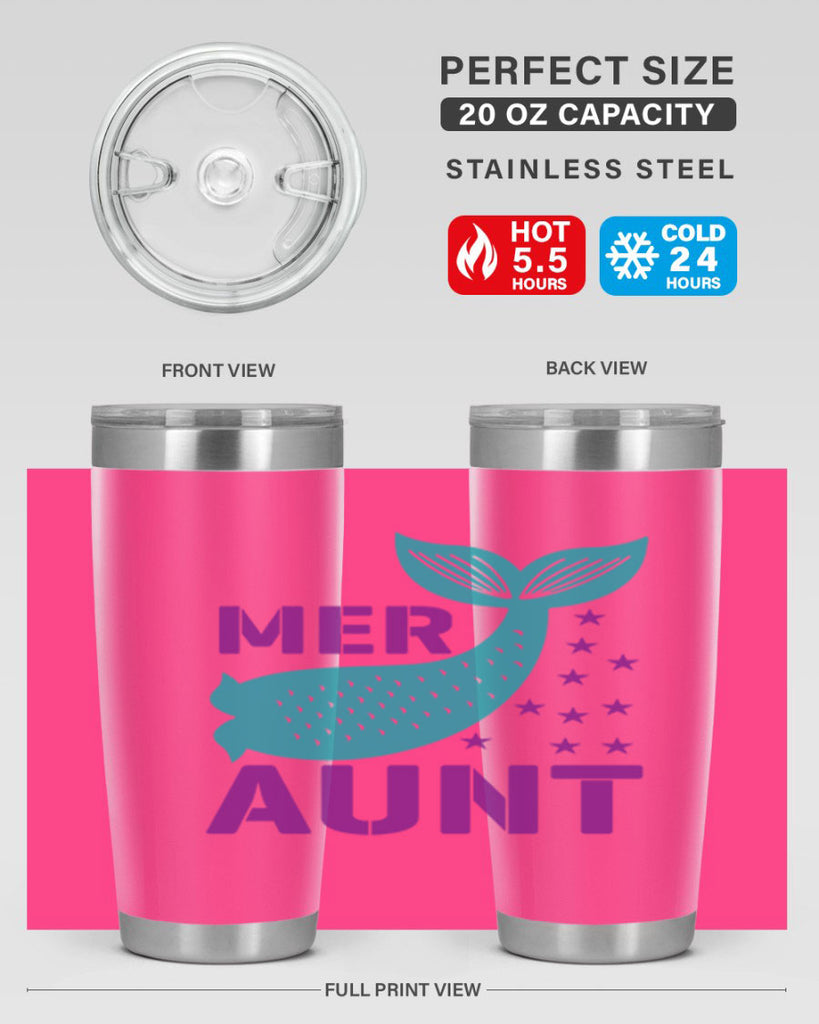 Mer Aunt 319#- mermaid- Tumbler