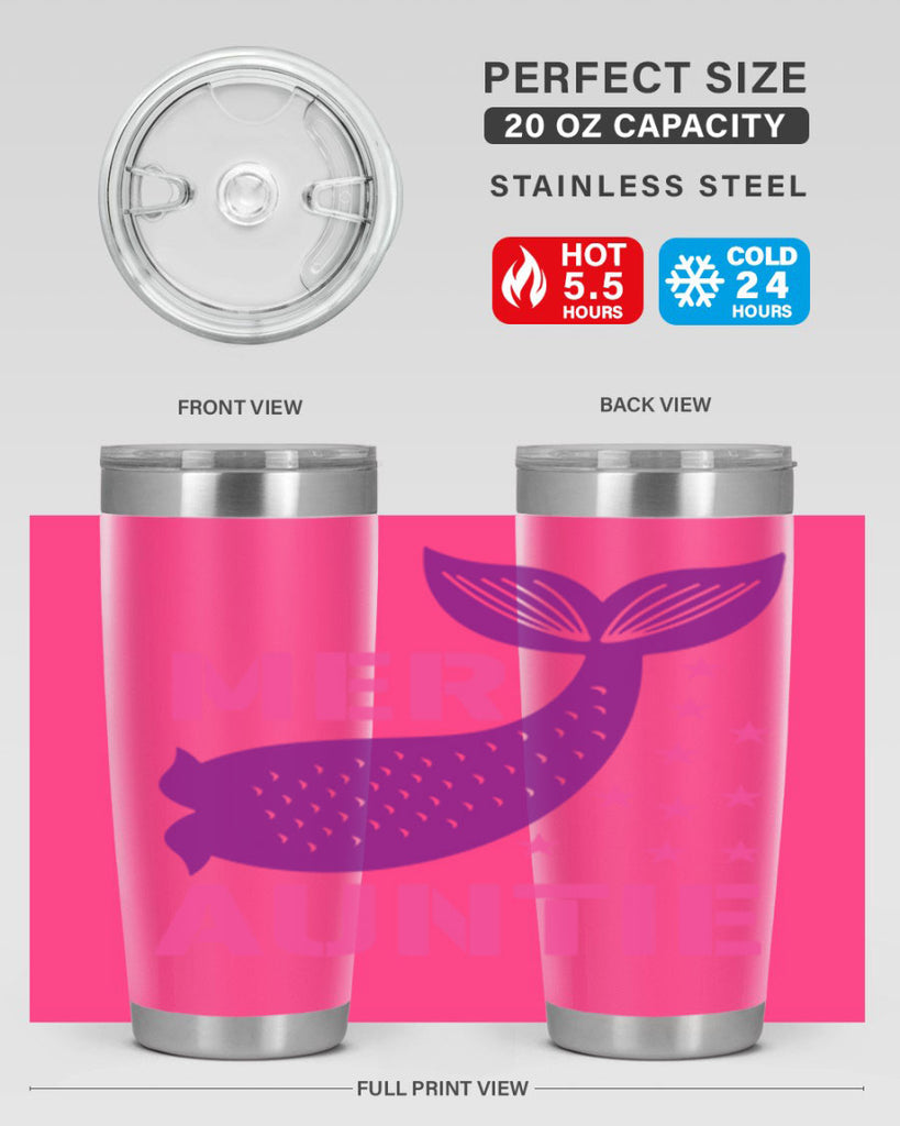 Mer Auntie 320#- mermaid- Tumbler