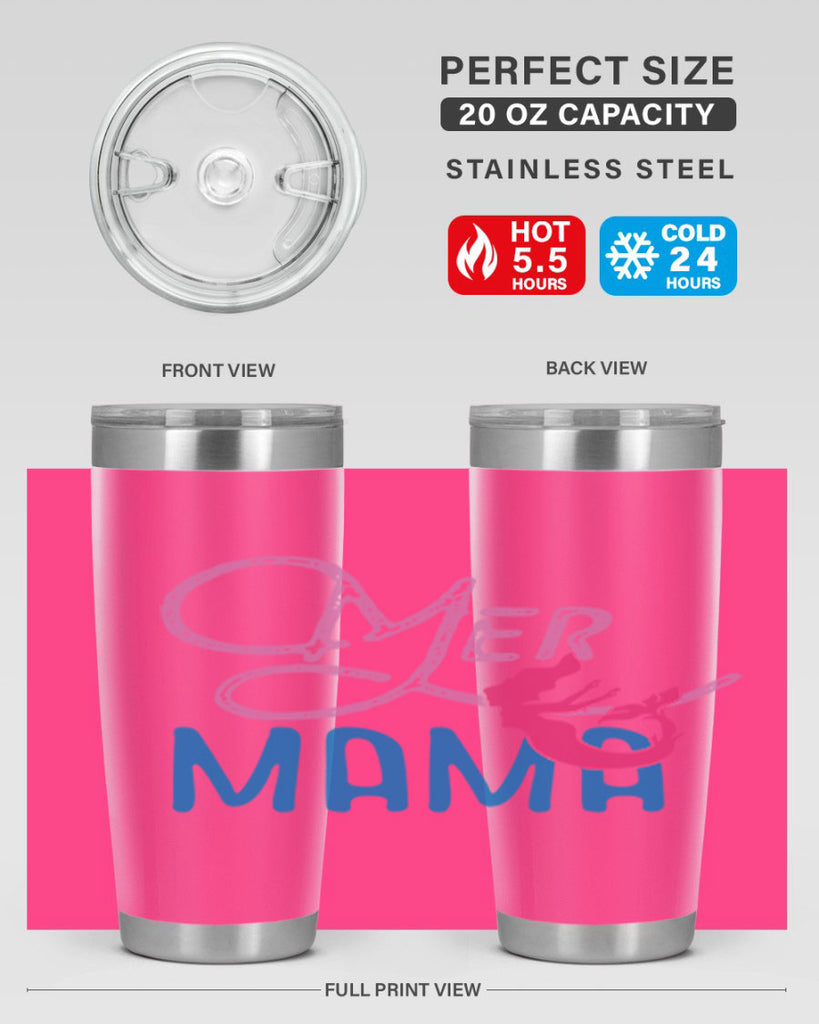 Mer Mama 333#- mermaid- Tumbler