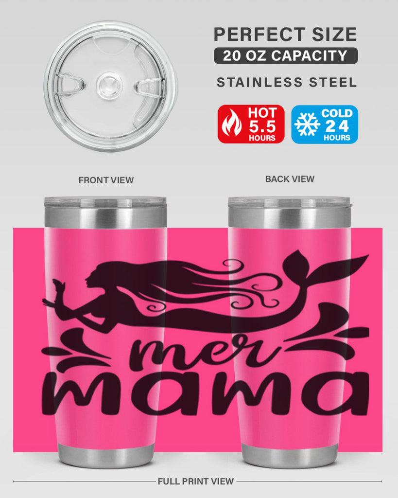 Mer mama 349#- mermaid- Tumbler