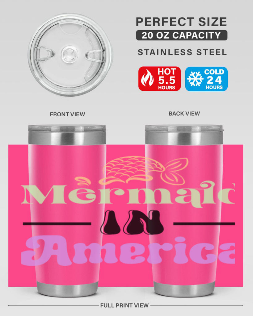 Mermaid In America 420#- mermaid- Tumbler