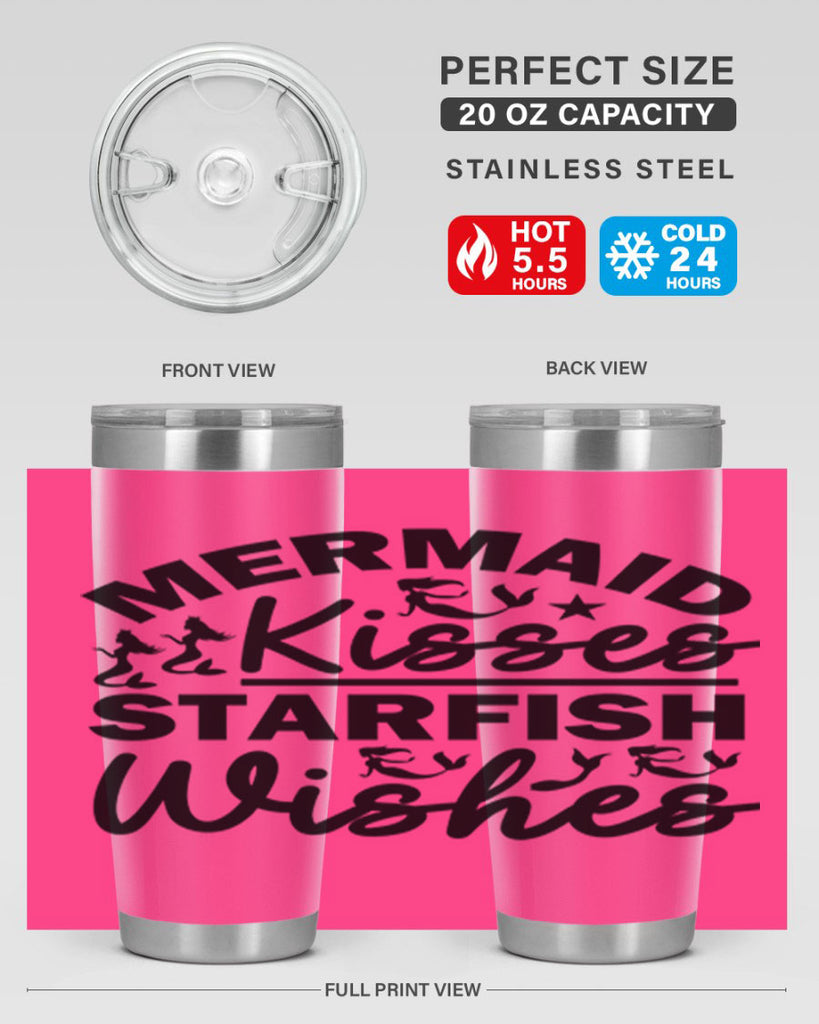 Mermaid Kisses Starfish Wishes 424#- mermaid- Tumbler